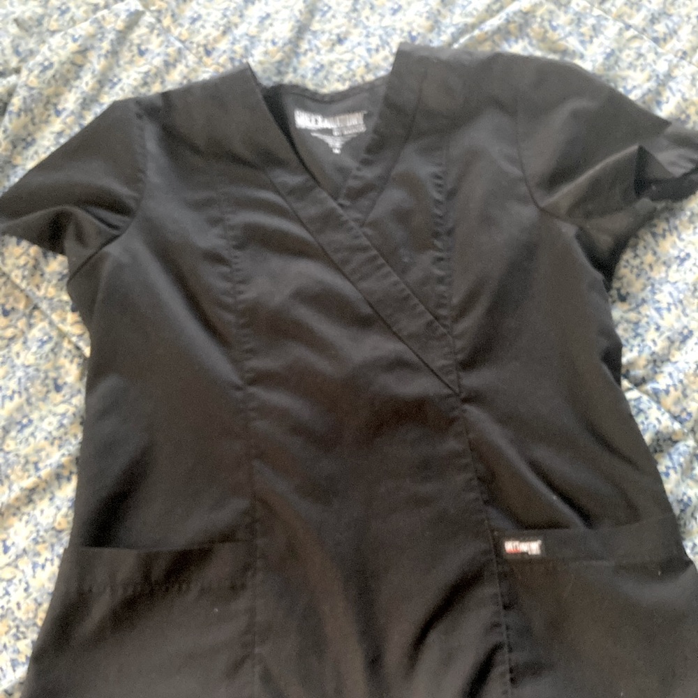 Black scrub top